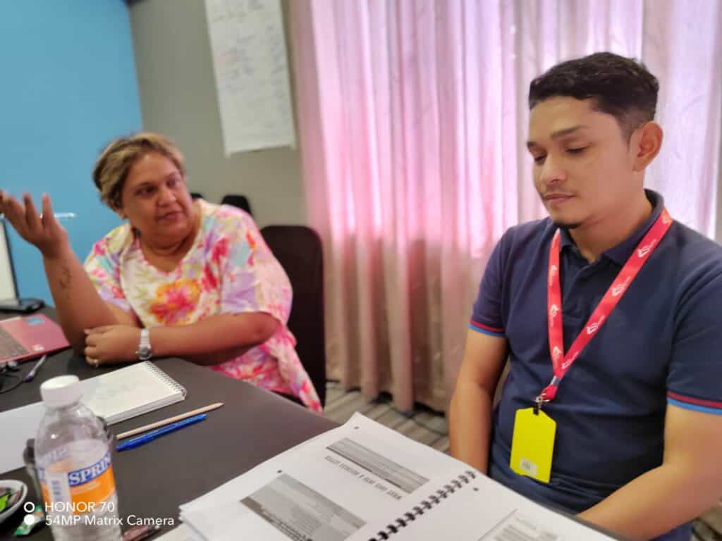 Report writing training session