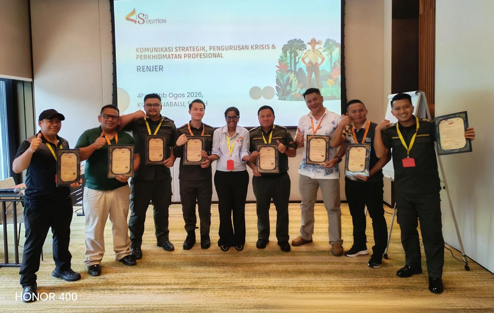 ISD Solution workshop participants celebrating their completed training